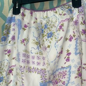 Long floral/ lace maxi skirt